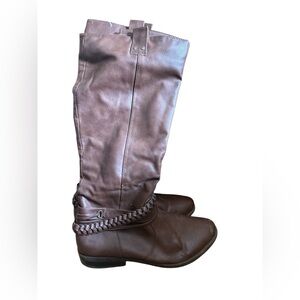 Rampage Brown Over the Knee Boots